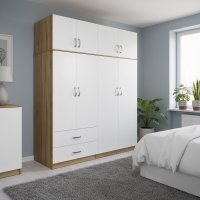 Dulap cu 4 usi, Athos, V8, Sonoma, 160x42x240 cm - 1