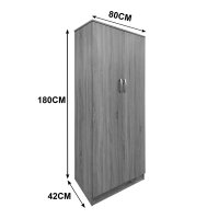 Dulap cu 4 usi, Athos, V8, Sonoma, 160x42x240 cm - 10