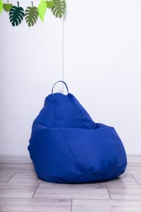 Fotoliu puf Bean bag albastru XXL cu husa interioara - 1