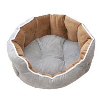 Culcus Catifea Pentru Caini Si Pisici Gri-maro 53 X 47 X 18 Cm/ 9247-2021D - 1