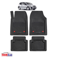 Covorase Auto TeamCar® Tip Tavita Compatibile Citroen C2 (2003-2009) Negru-Material Rezistent - 2