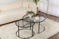 Set masute de cafea Aurum Negru - 1