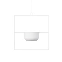 Ghiveci decorativ Pandantif Alb 40x40x17 cm - 5