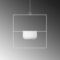 Ghiveci decorativ Pandantif Alb 40x40x17 cm - 6