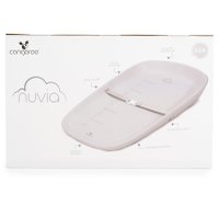 Saltea de infasat Cangaroo Nuvia din spuma EVA roz 69x44 cm, cu centura de siguranta si design portabil - 1