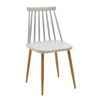 Set masa si scaune dining, 5 buc, Aurora Faragio, Pako, Gri 120x75x75 cm - 5