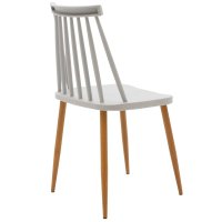 Set masa si scaune dining, 5 buc, Aurora Faragio, Pako, Gri 120x75x75 cm - 6