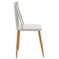 Set masa si scaune dining, 5 buc, Aurora Faragio, Pako, Gri 120x75x75 cm - 7