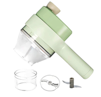 UB Tocator electric 4 in 1 pentru carne, legume si fructe, portabil, verde - 1