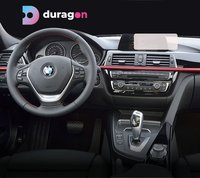 Folie protectie navigatie BMW Seria 3 2016-2019, Duragon, silicon mat, anti-amprenta, kit instalare - 4