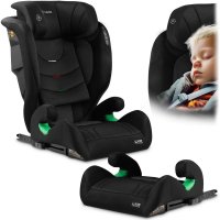 Scaun auto Nukido Louis Soft, i-Size 100-150 cm, ISOFIX, negru, cu spatar detasabil si tetiera reglabila - 14