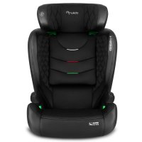 Scaun auto Nukido Louis Soft, i-Size 100-150 cm, ISOFIX, negru, cu spatar detasabil si tetiera reglabila - 7