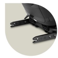 Scaun auto Nukido Louis Soft, i-Size 100-150 cm, ISOFIX, negru, cu spatar detasabil si tetiera reglabila - 8