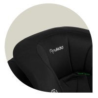 Scaun auto Nukido Louis Soft, i-Size 100-150 cm, ISOFIX, negru, cu spatar detasabil si tetiera reglabila - 10
