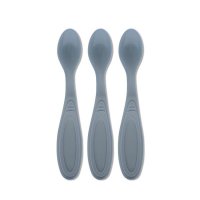 Set Lorelli My Friend Cameo Blue cu 3 lingurite pentru bebelusi, margini rotunjite, 6 luni+ - 1
