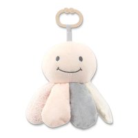 Jucarie din plus cu zornaitoare si zona fosnaitoare Octopus Natural Beige 0 luni+ - 3