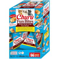 Recompense pentru Pisici INABA Churu Fun Bites cu Pui si Ton, Fara Cereale, 96g - 1
