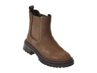 Ghete T1151 GRYXX gri din piele intoarsa premium - 1