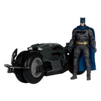 Figurina Articulata Batman cu Batcycle - The Flash DC Multiverse - 1
