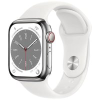 Apple Watch Series 8 2022, GPS + Cellular, Stainless Steel 45mm N/A Silver Excelent - 1