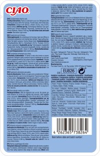 INABA Ciao Broth , Pui și Ton, plic hrană umedă fără cereale pisici, (în supă), 40g - 2