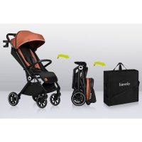 Carucior sport Lionelo Cloe, Cu accesorii, Cadru din aluminiu, Sarcina maxim 22 kg, Usor, Pliere compacta pentru avion, cu o singura mana, Ideal pentru toate tipurile de suprafete, 6 luni+ gri - 1