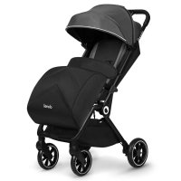 Carucior sport Lionelo Cloe, Cu accesorii, Cadru din aluminiu, Sarcina maxim 22 kg, Usor, Pliere compacta pentru avion, cu o singura mana, Ideal pentru toate tipurile de suprafete, 6 luni+ gri - 2