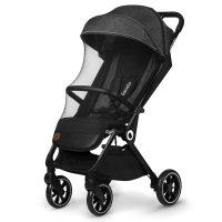 Carucior sport Lionelo Cloe, Cu accesorii, Cadru din aluminiu, Sarcina maxim 22 kg, Usor, Pliere compacta pentru avion, cu o singura mana, Ideal pentru toate tipurile de suprafete, 6 luni+ gri - 3