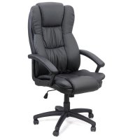 Scaun birou OFF 510 negru din piele ecologica - 1