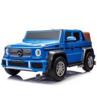 Masinuta electrica copii 5-14 ani, Mercedes G650 Maybach XXL, 24V 14Ah, 2 locuri, roti gonflabile, albastra - 1