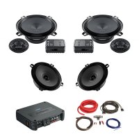 Pachet Difuzoare Auto cu amplificator Ford Fiesta 3 1989-1997 Audison Prima 560 W - 1