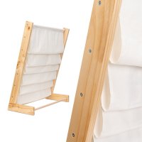 Raft organizator de carti pentru copii Ikonka, realizat din lemn, dimensiune 79 x 62.5 x 30 cm - 9