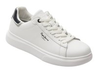 Pantofi sport PEPE JEANS albi, MS0044, din piele naturala - 1