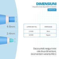 Dispozitiv Indepartare Papiloame prin Ligaturare, LittleDomi, Skin Tag Removal Kit, pentru Fata, Gat, Corp, Dimensiuni - 2