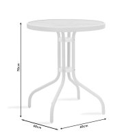 Set Masa si Scaune Gradina Watson-Calan 3 Piese Maro - 6