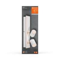 Spot LED dublu ajustabil Ledvance DECOR MARS, 29W, 3100 lm, Alb, IP20, 408mm, lumina calda (3000K), clasa energetica F - 1