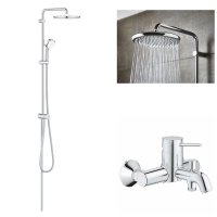 Coloana dus Grohe Tempesta 250+baterie cada Grohe Classic  (23787000  ,26675000) - 1