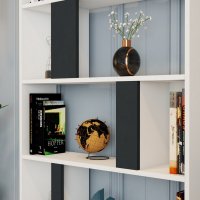 Biblioteca Lima - Alb, Antracit - 3