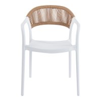 Scaun Ankara Alb 54x55.5x77 cm - Confort si Stil pentru Exterior - 4