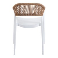 Scaun Ankara Alb 54x55.5x77 cm - Confort si Stil pentru Exterior - 5
