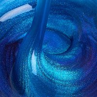 Kievskaya Freeze Gel Manganese Blue – Gel Builder Lichid cu Nuanțe Intense de Albastru și Sclipici Fin - 1
