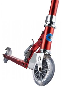Trotineta Micro Sprite Red Stripe pliabila, ghidon telescopic, platforma din aluminiu, roti PU, greutate 2.8 kg, suporta 100 kg - 1