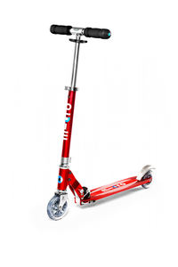Trotineta Micro Sprite Red Stripe pliabila, ghidon telescopic, platforma din aluminiu, roti PU, greutate 2.8 kg, suporta 100 kg - 6