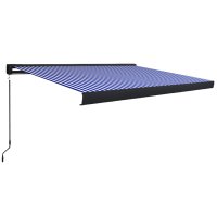 Copertina retractabila manuala tip caseta, antracit, 300 x 250 cm - 1