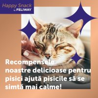 FELIWAY Happy Snack pentru Pisici cu Pui, Recompense Calmante pentru Sistem Nervos, 15g x 6 Plicuri - 3