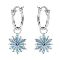 Cercei Disney cu pandantiv Frozen star - Argint 925 si Cristale - 1