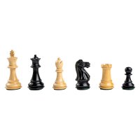 Piese sah lemn Old English Staunton 4 - Ebonised - - 1