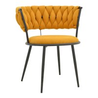 Scaun cu brate Alkia I Galben 57x58.5x72 cm - 1