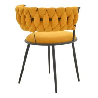 Scaun cu brate Alkia I Galben 57x58.5x72 cm - 2