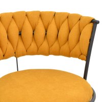 Scaun cu brate Alkia I Galben 57x58.5x72 cm - 5